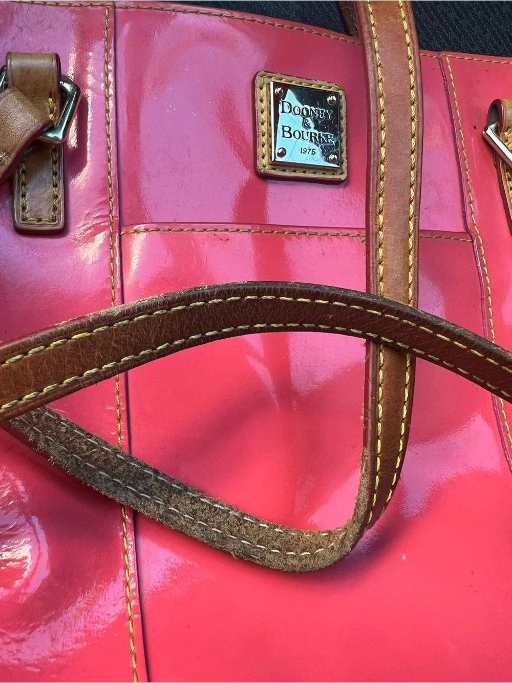 Dooney & Bourke glossy red